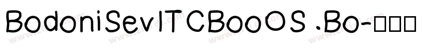 BodoniSevITCBooOS Bo字体转换